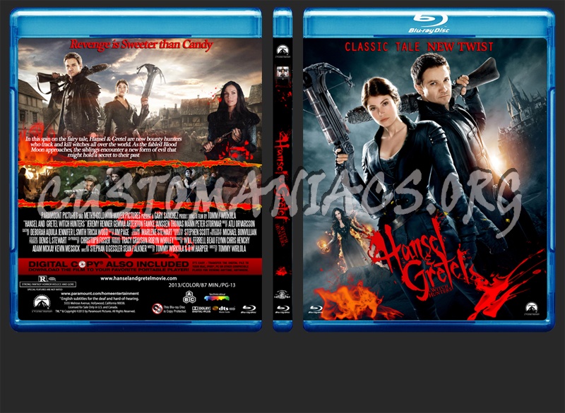 Hansel & Gretel - Witch Hunters blu-ray cover