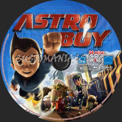 Astro Boy blu-ray label