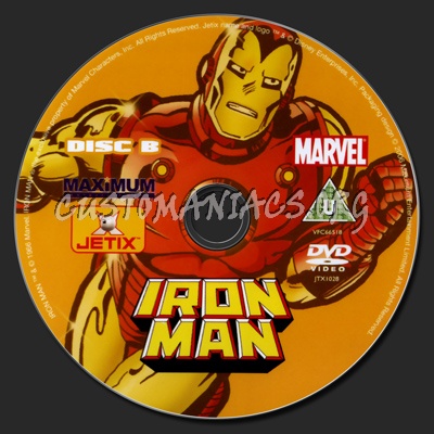 Iron Man The Complete Series dvd label