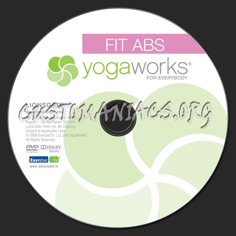 Yoga Works for Everyone Fit Abs dvd label