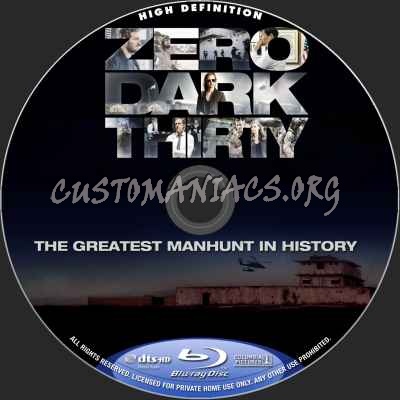 Zero Dark Thirty blu-ray label