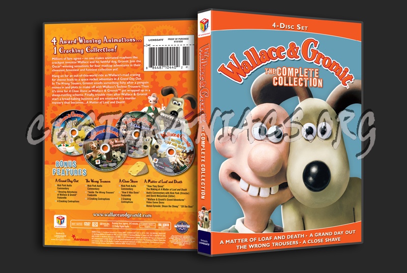 Wallace & Gromit The Complete Collection dvd cover