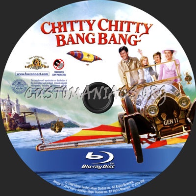 Chitty Chitty Bang Bang blu ray label DVD Covers Labels by