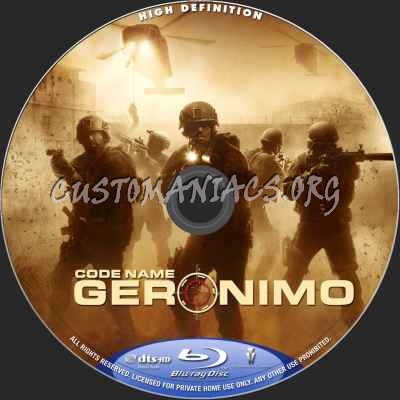 Code Name Geronimo blu-ray label