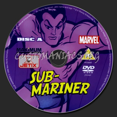 Sub-Mariner The Complete Series dvd label