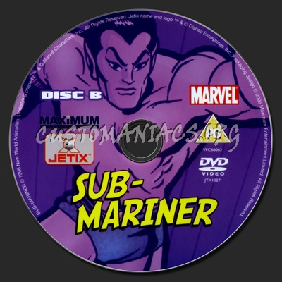 Sub-Mariner The Complete Series dvd label