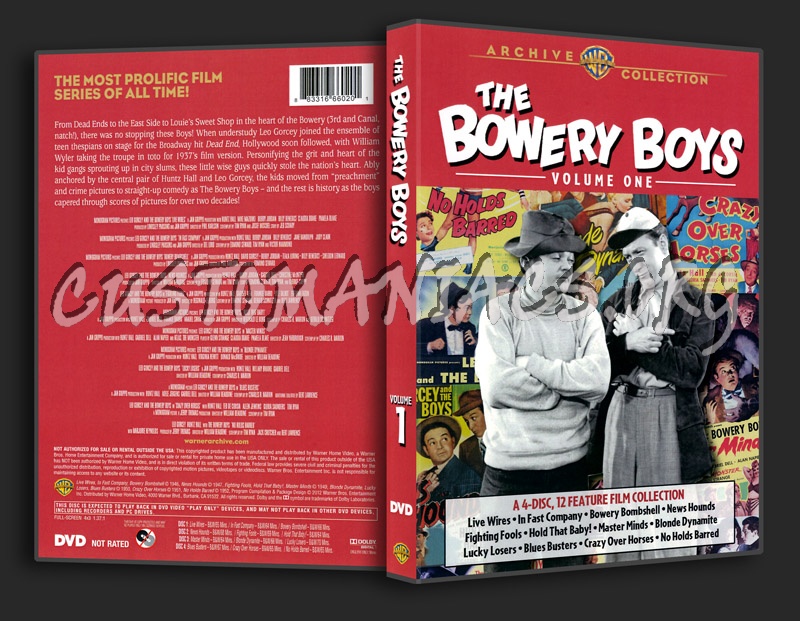 The Bowery Boys Volume 1 dvd cover