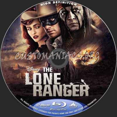 The Lone Ranger (2013) blu-ray label