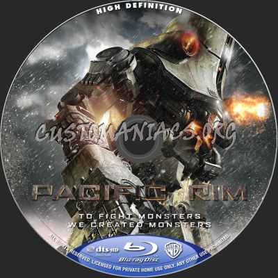 Pacific Rim (2D+3D) blu-ray label