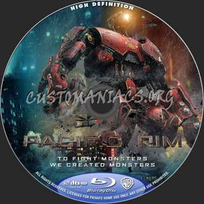 Pacific Rim (2D+3D) blu-ray label