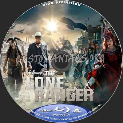 The Lone Ranger (2013) blu-ray label