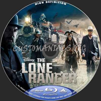 The Lone Ranger (2013) blu-ray label