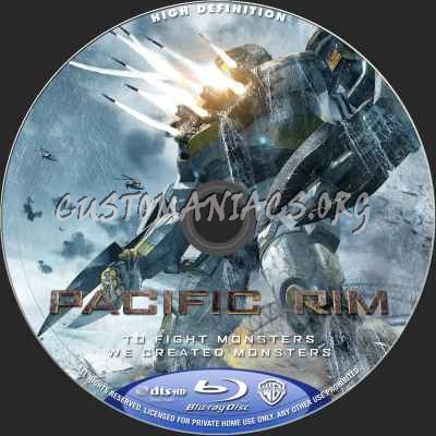 Pacific Rim (2D+3D) blu-ray label