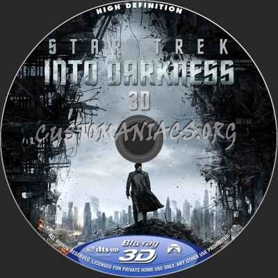 Star Trek Into Darkness (2D+3D) blu-ray label