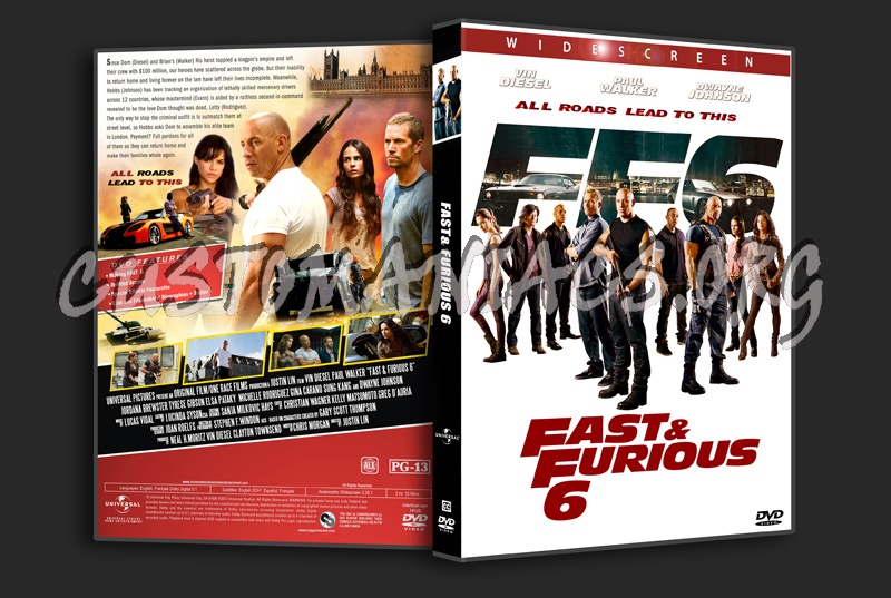 Fast & Furious 6 dvd cover