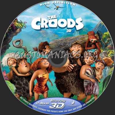 The Croods (2D+3D) blu-ray label