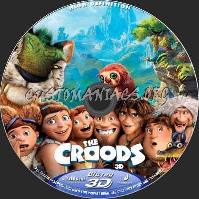 The Croods (2D+3D) blu-ray label