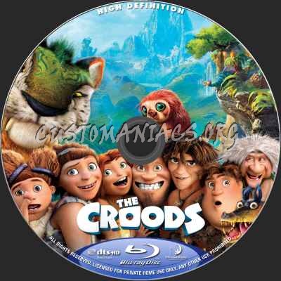 The Croods (2D+3D) blu-ray label