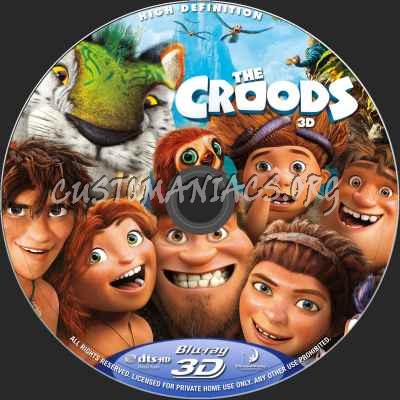 The Croods (2D+3D) blu-ray label