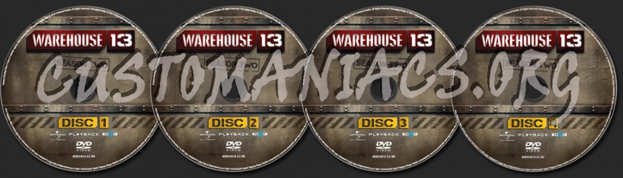 Warehouse 13 Season 2 dvd label