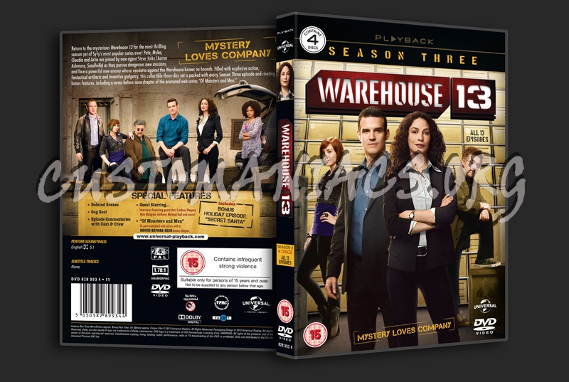 Warehouse 13 Season 3 dvd cover