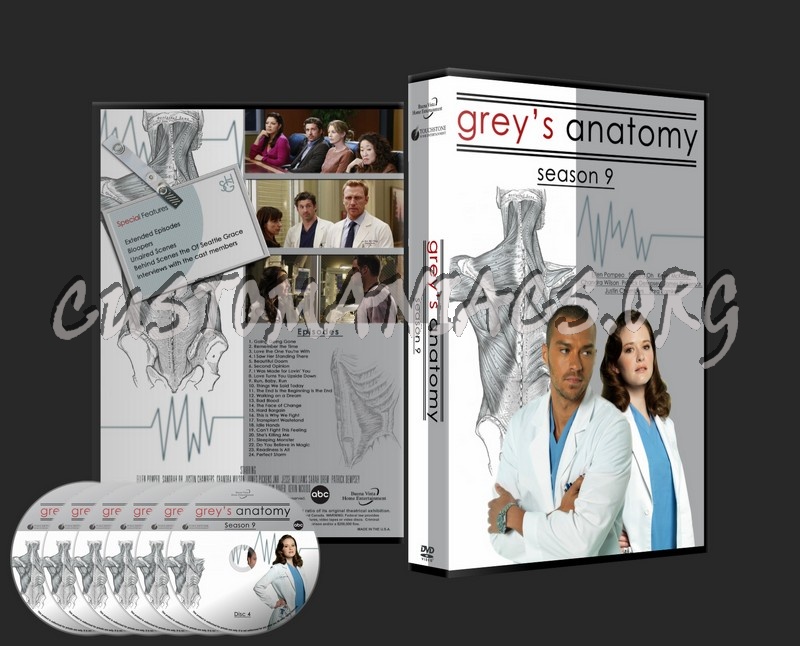 Grey's Anatomy Season 9 dvd cover