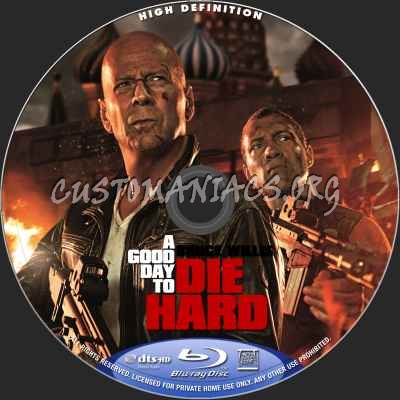 A Good Day To Die Hard blu-ray label