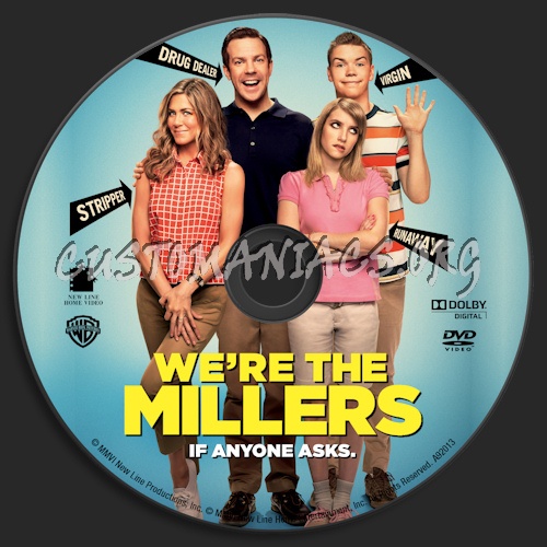 We're The Millers dvd label