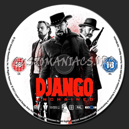 Django Unchained dvd label