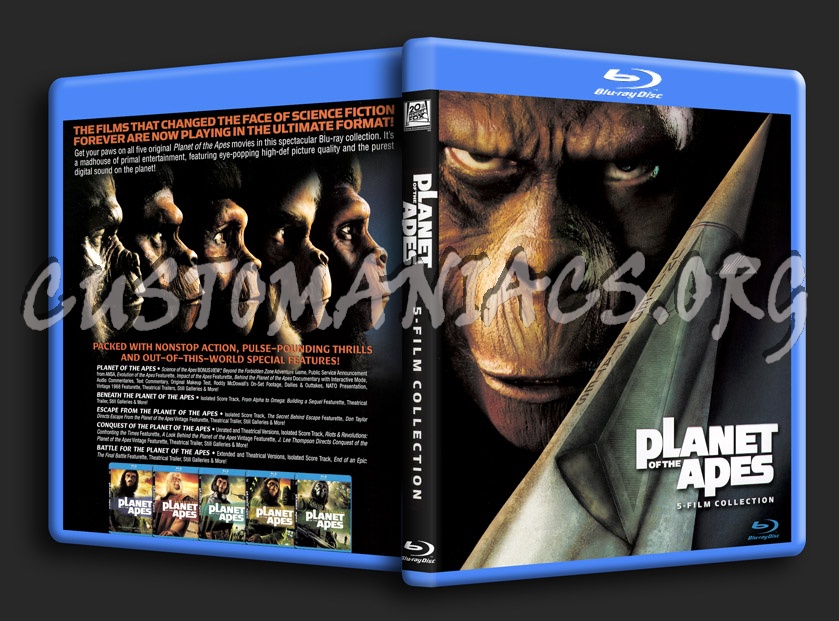 Planet of the Apes Collection blu-ray cover