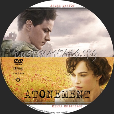 Atonement dvd label