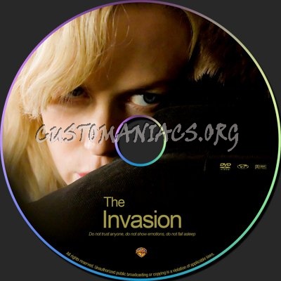 The Invasion dvd label