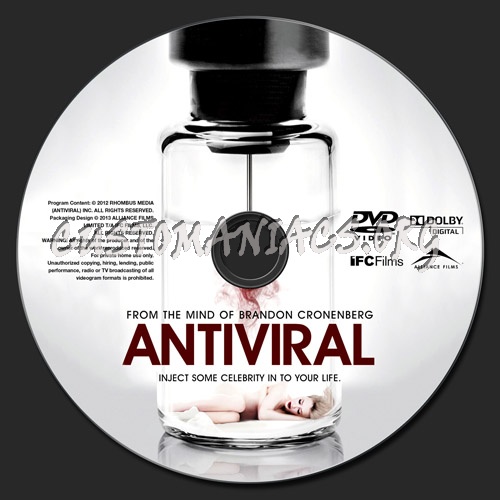 Antiviral dvd label