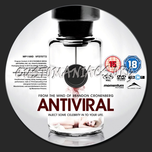 Antiviral dvd label