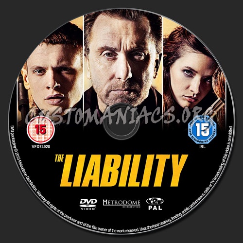 The Liability dvd label