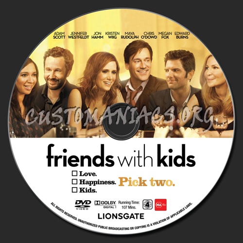 Friends With Kids dvd label