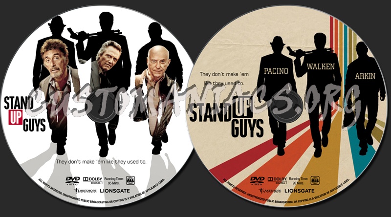 Stand Up Guys dvd label