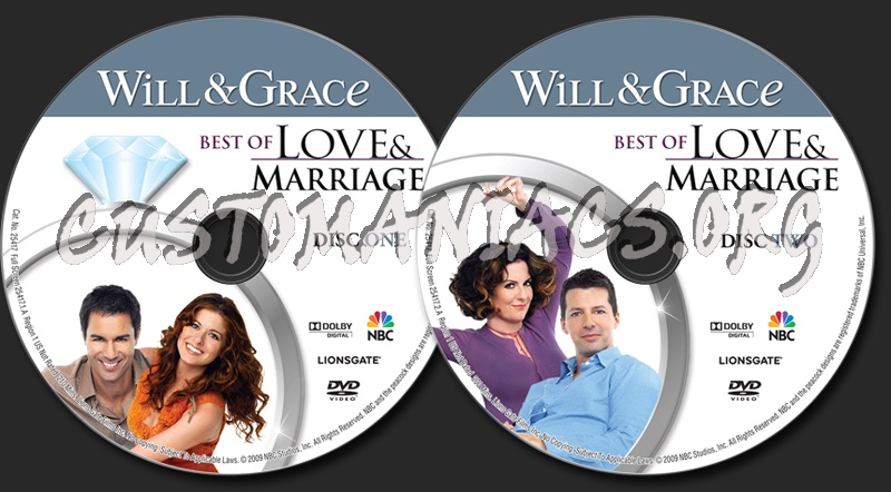 Will & Grace Best of Love & Marriage dvd label