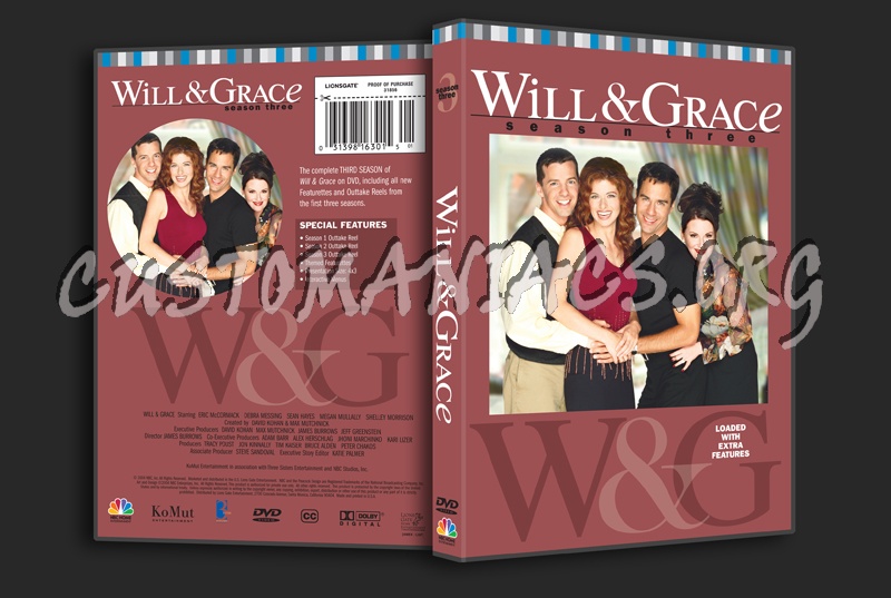 Will & Grace Season 3 dvd cover