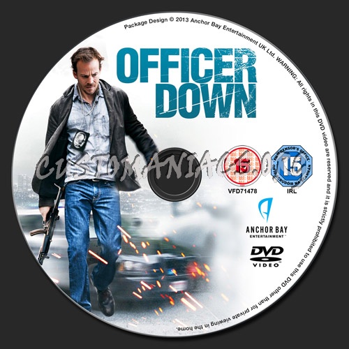 Officer Down dvd label