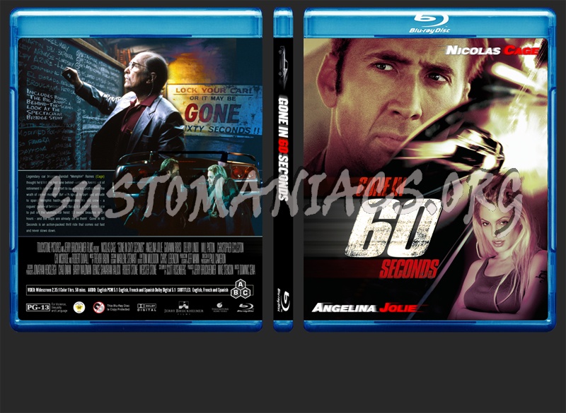 Gone in 60 Seconds blu-ray cover