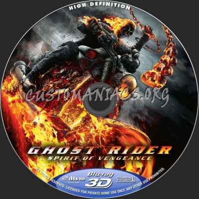 Ghost Rider - Spirit Of Vengeance (2D+3D) blu-ray label