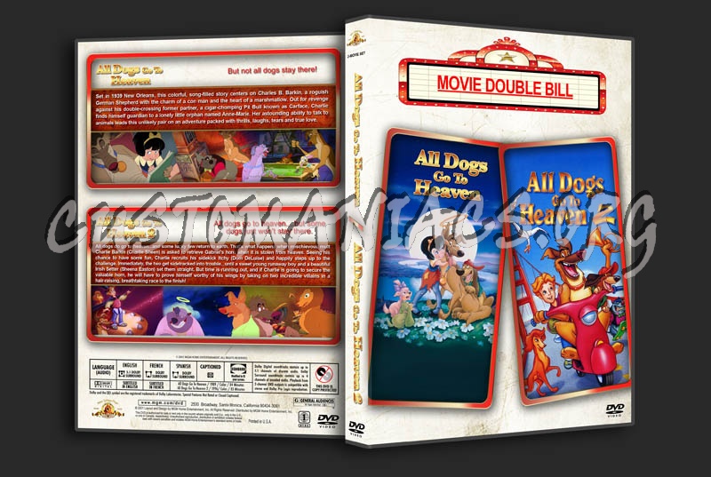 All Dogs Go To Heaven Double Feature dvd cover