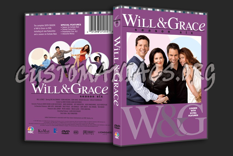 Will & Grace Season 6 dvd cover - DVD Covers & Labels by Customaniacs