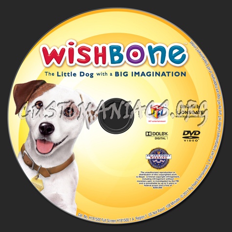 Wishbone The Little Dog with a Big Imagination dvd label