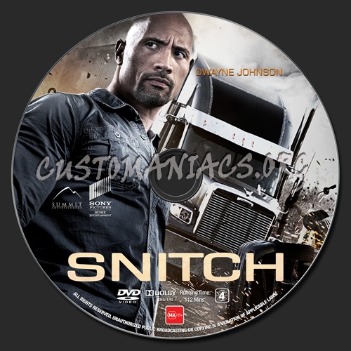 Snitch dvd label