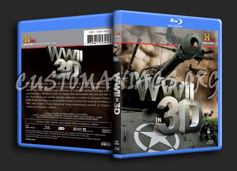 WWII in 3D blu-ray cover