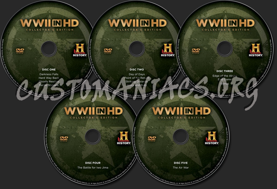 WWII in HD Collector's Edition dvd label