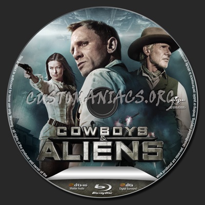 Cowboys and Aliens blu-ray label