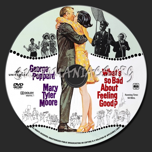 What's So Bad About Feeling Good dvd label